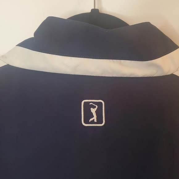 PGA Tour Sz XXL half zip men's navy, zip off sleeves mesh lining jacket - Picture 6 of 8